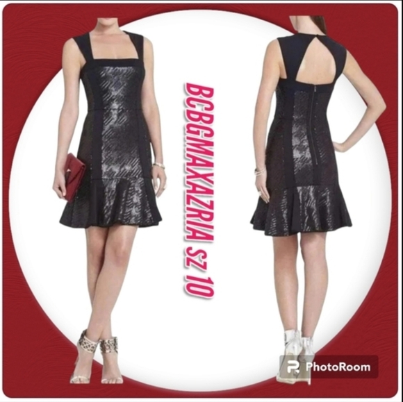 BCBGMaxAzria Dresses & Skirts - BCBGMaxAzria Cocktail Sequins Mini Dress sz 10